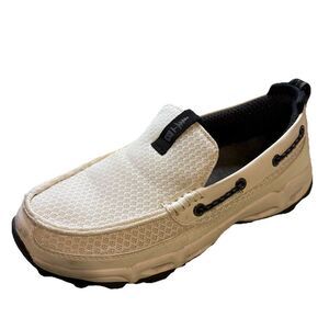Bass Outdoor Women's Water Shoes Size 9 White Non-Slip Deck Shoes Slip On